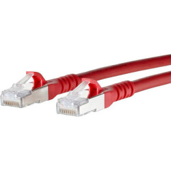 Metz Connect 1308450566-E RJ45 Patch Cable Cat.6A S/FTP 0.5m Red