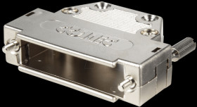 165X10929XE D-sub cap for 25-pin D-sub, metallised, long screw