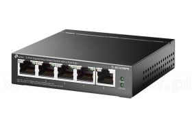 TP-Link TL-SG105MPE, Switch inteligentny, 5x 10/100/1000 RJ-45, PoE+, desktop
