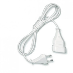 Przedłużacz 1-gniazdo b/u Euro 2,5A 3m /OMYp 2x0,75/ biały PS-11