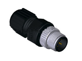 Złącze wielostykowe przemysłowe 5-pinowe M12 Montaż na kablu Wtyczka Amphenol Industrial