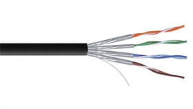 Kabel Kat.7A, 100M, Czarny