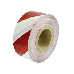 Faithfull 002570250RWTB Heavy-Duty Barrier Tape Red &amp; White 70mm x 250m