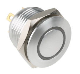 Nasadka przełącznika Chwilowy SPST średnica wycięcia 16mm, montaż panelowy RS PRO