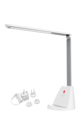 Bezprzewodowa lampa biurkowa do ładowania 5 W Podstawa na biurko USB z regulowanym kloszem RS PRO