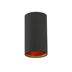 CHLOE GU10 IP20 tuba czarna złota oczko nieregulow