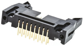 Wtyk PCB 16-pinowe raster: 2.54mm 2-rzędowe Amphenol Communications Solutions Przewlekany 3.0A 250.0 V.