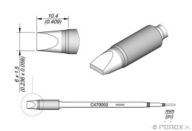 Grot C470002 do rączek JBC T470 i HT470