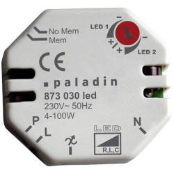 M&#xFC;ller 873030 Flush-mount Universal Dimmer for Dimmable LED Bulbs White