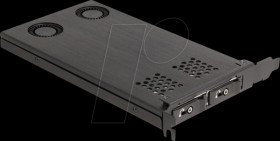 47042 PCIe removable frame for 2x M.2 NVMe SSD, lock