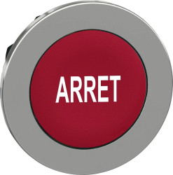 Schneider Electric ZB4FA433 ZB4FA433 Element czołowy dla przycisku resetowalny (Ø) 30.5 mm Arrêt chrom, czerwony 1 szt.