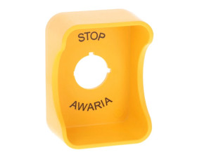Osłona do przycisków awaryjnych o średnicy montażowej 22mm żółta W0-OSŁONA DR 22MM
