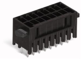 Pin header, 6 pole, pitch 3.5 mm, straight, black, 713-1403/116-000