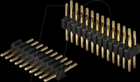 10120304 pin header, 2x10-pin, two rows