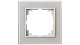 Sentia Ramka Pojedyncza Szklana Biała 1471-62