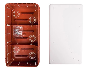 Puszka p/t 152mm 294x 70mm Ze śrubami biały 48 RANGE GW48007