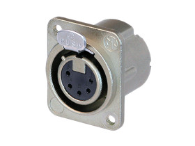 Złącze XLR 5 -pinowe Montaż w obudowie Żeński