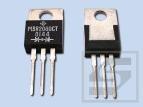 Dioda Schottky MBR2060CT (duodioda) 20A 60V DO-220/3 GS RoHS