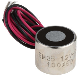 Zwora elektromagnetyczna 12V dc 150N średnica 25mm DC wysokość 20 mm