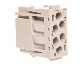 Obudowa gniazda męska 500V 16A Han 6 Mod Sti-c 16A 09140063001