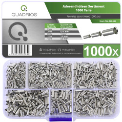 Quadrios 22C485 Ferrule Set Uninsulated 1000 pcs High-Purity Copper