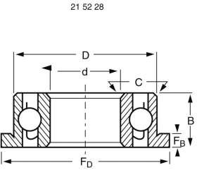 Łożysko kulkowe promieniowe Reely MF104 ZZ, Szerokość: 4 mm, 1 szt.