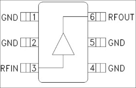 Gain Block MMIC Amplifier, DC to 8GHz