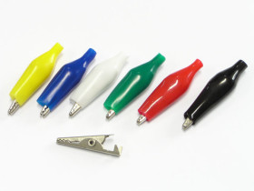 Zacisk krokodylkowy 28mm czarny