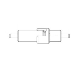 Fuse Holder 600V inline, crimp terminal, 20A rated, for 1/4 x 1-1/4 fuses