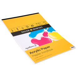 Daler Rowney System 3 Acrylic Pad A3 20 Sheets