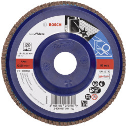 Bosch 2608607341 X571 Flap Disc 125mm Metal Grinding Best Durability