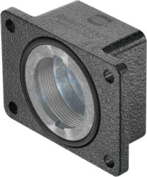 Surface mount housing, size SP1, die-cast aluminum, screw locking, IP65/IP68/IP69/IPx9, 09400110321