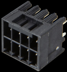 713-1404 MINI HD pin header, straight, 2x4-pin, RM 3.5