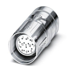 Złącze wielostykowe przemysłowe 18-pinowe M23 Montaż na kablu Gniazdo Phoenix Contact