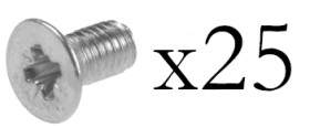 Opencircuit Stainless steel bolts M3 5mm - 25 pcs