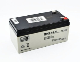 MWS 3,4-12 akumulator żelowy AGM 12V / 3,4Ah