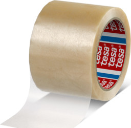 Packaging tape, 75 x 0.049 mm, PVC film, transparent, 66 m, 04120-00009-00