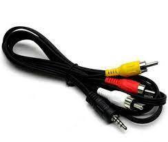 Kabel Jack3,5 4 polowy-3xRCA 2m