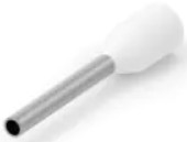 Insulated wire end ferrule, 0.5 mm², 16 mm/10 mm long, DIN 46228-4, white, 966067-3
