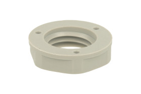 Nakrętka; KMK-PA; poliamid; jasnoszary; M12; z gwintem metrycznym; Helukabel; RoHS