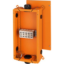 Puszka elektroinstalacyjna ścienna Stal nierdzewna 515 x 276 x 138mm Pomarańczowy IP65 HENSEL