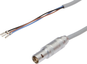 Kabel połączeniowy, 1,2 m, żeński (gniazdo) 3-pinowy prosty, Końcówka z wolnym przewodem, VK12A422