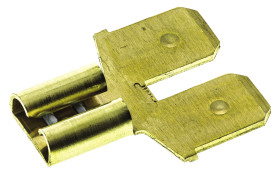 Konektor płaski Żeńskie do męskiego 6.35 x 0.81mm