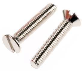 Śruby maszynowe M3 łeb z łbem stożkowym Mosiądz długość 16.0mm skok 0.50mm