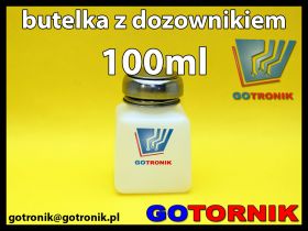 Butelka z tworzywa HDPE z dozownikiem 100ml