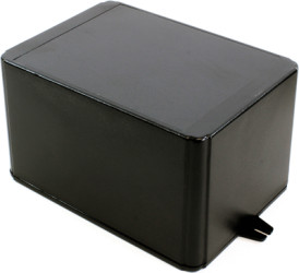 ABS enclosure, (L x W x H) 175 x 125 x 100 mm, black (RAL 9005), IP54, RL6585-FBK