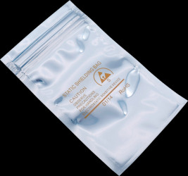 1903EC106 Ziplock shielding bag pack of 10, 75 x 125 mm