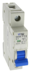 Wyłącznik instalacyjny nadprądowy nadmiarowoprądowy 1P 1M C 1A 6kA 491409 EBS9B