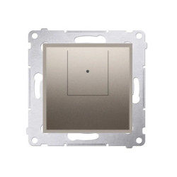 Simon 54 Ściemniacz dwuprzyciskowy 40–500W złoty mat D75310.01/44