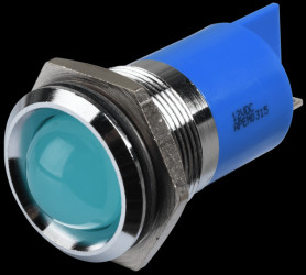 Q22P1CXXB12E Indicator LED, 12 V DC, 22 mm, FASTON, blue/BrC